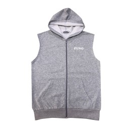 Customized sleeveless hooded sweatshirt boxing suit Designed nylon zipper sweatshirt Front and back printed logo Tornado Boxing Gym Z635 Customized sleeveless hooded sweatshirt boxing suit Designed nylon zipper sweatshirt Front and back printed logo Tornado Boxing Gym Z635